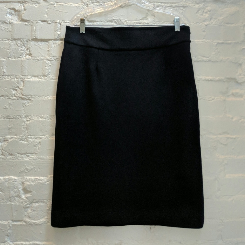 Navy blue pencil skirt